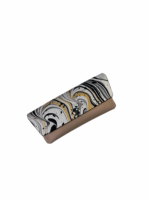 Portaocchiali artigianale in pelle marmorizzata Linear - immagine 12