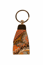 Portachiavi artigianale in pelle marmorizzata Hand - immagine 8