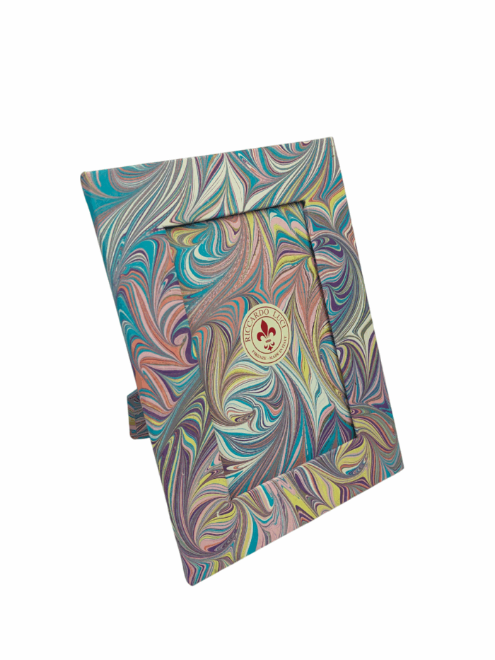 Handcrafted Marbled Paper Photo Frame - Image 5