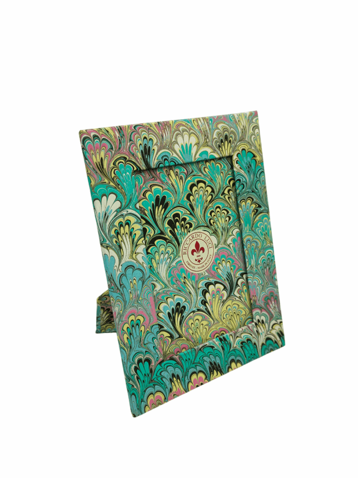 Handcrafted Marbled Paper Photo Frame - Image 2