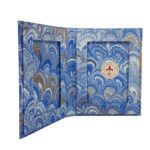 Handcrafted Marbled Paper Double Photo Frame