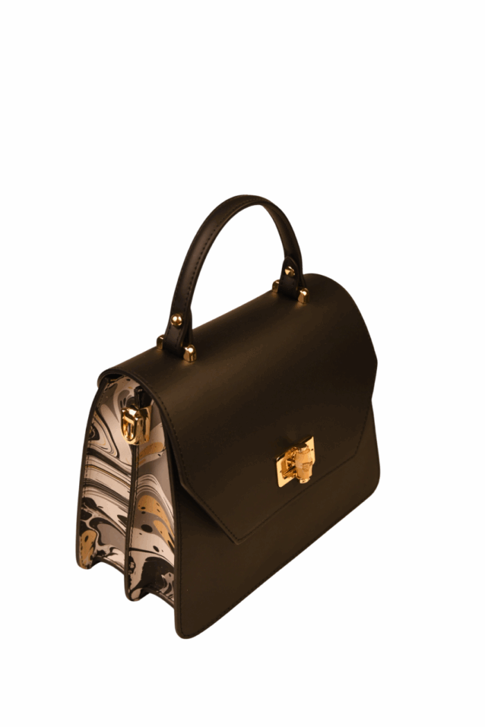 Marbled Leather Bag - Image 8