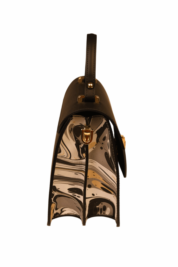 Marbled Leather Bag - Image 9