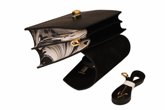 Marbled Leather Bag - Image 10
