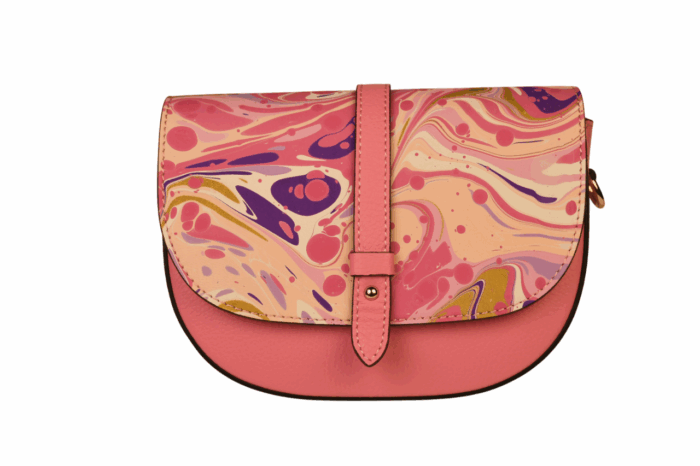 Borsa in Pelle Marmorizzata - immagine 8