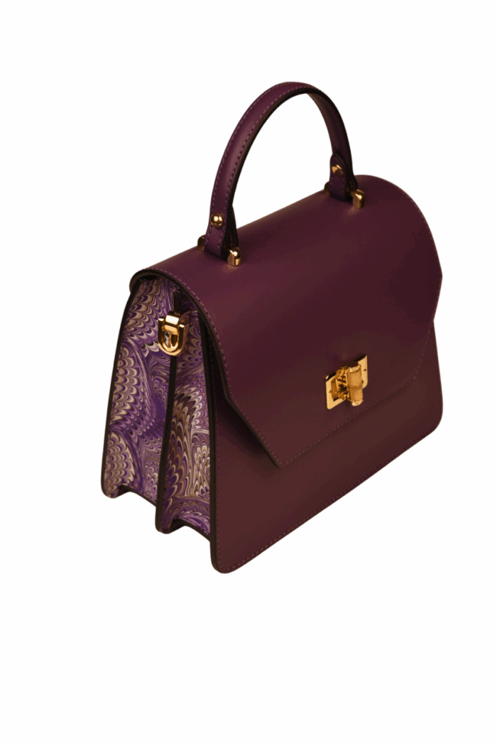 Marbled Leather Bag - Image 3