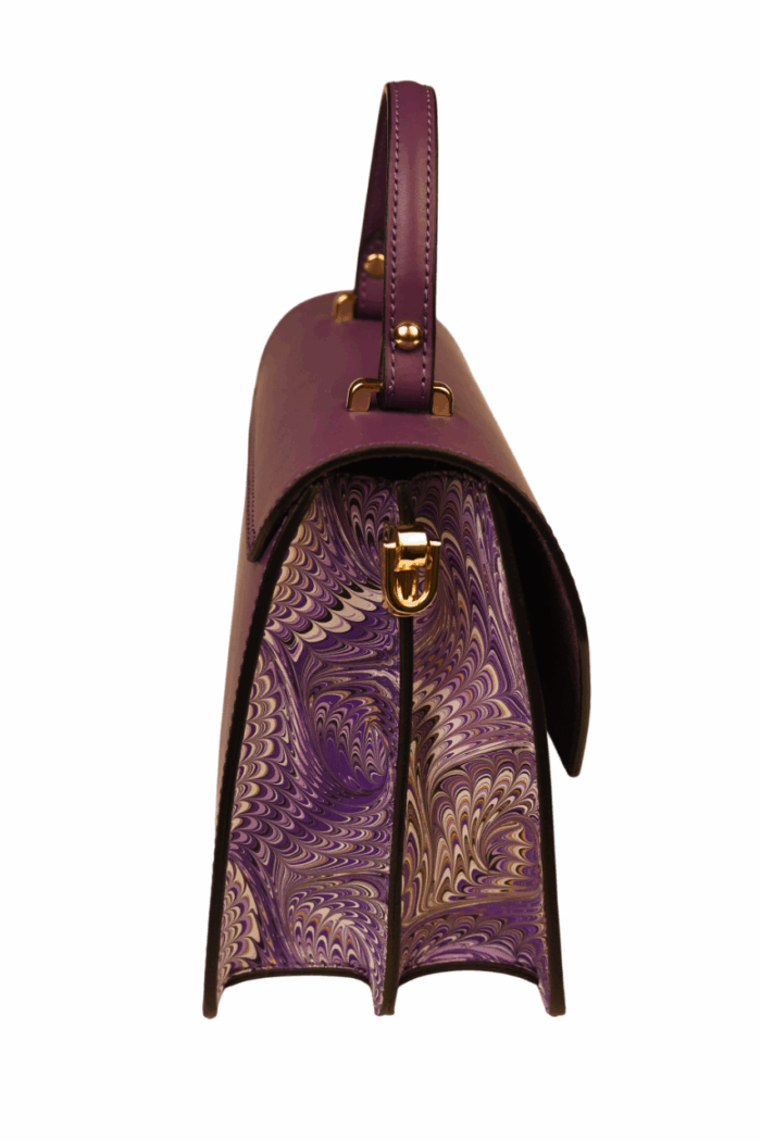 Marbled Leather Bag - Image 4