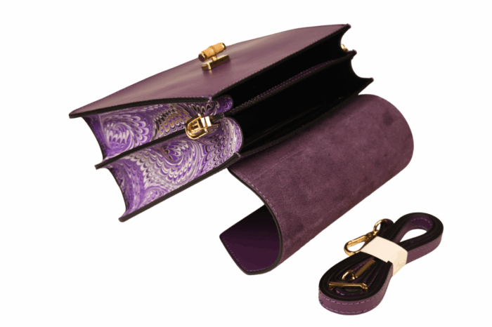 Marbled Leather Bag - Image 5