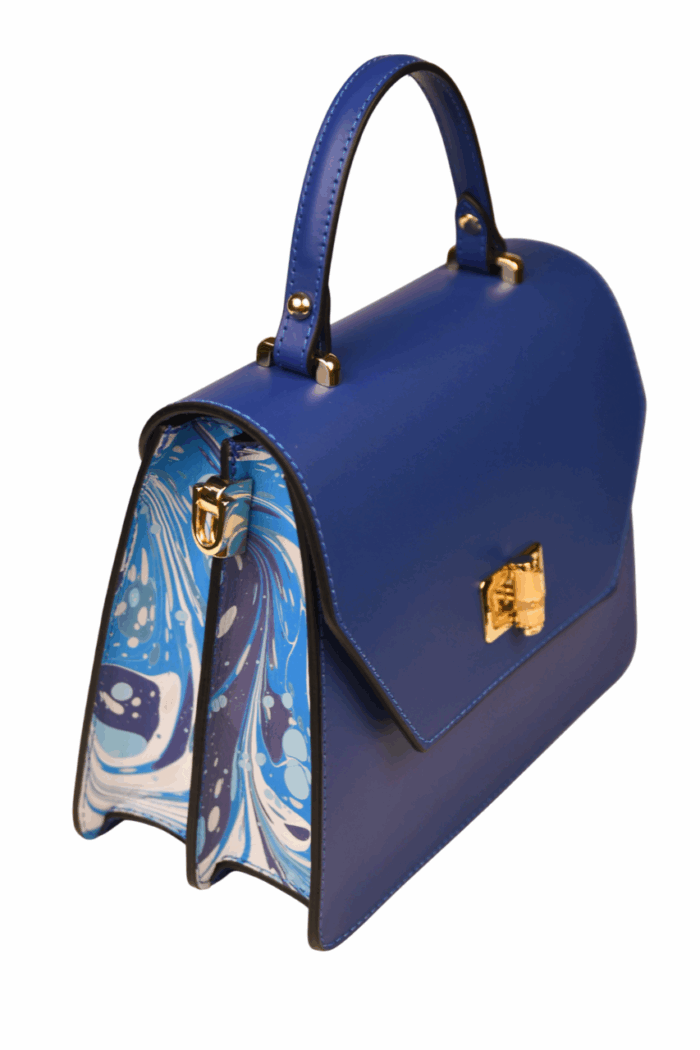 Marbled Leather Bag - Image 13