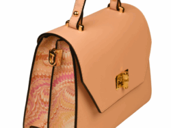 Marbled Leather Bag