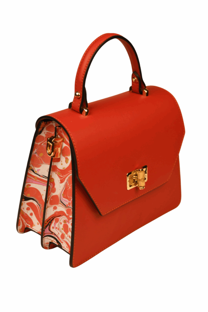 Marbled Leather Bag - Image 33