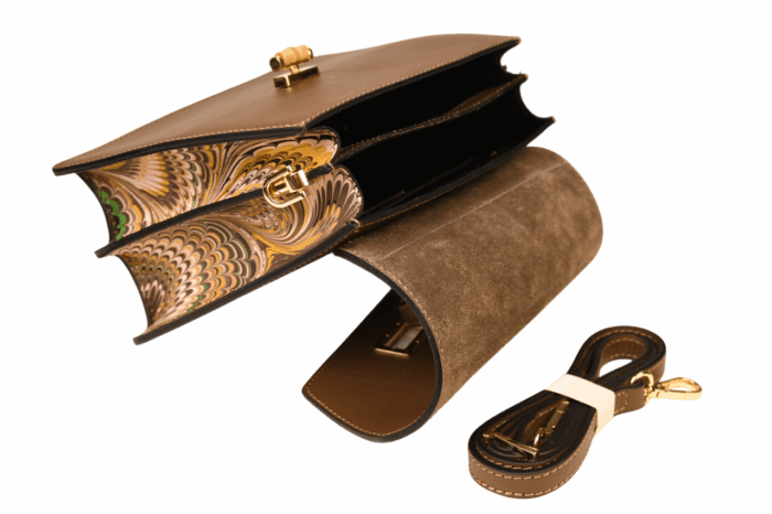 Marbled Leather Bag - Image 30